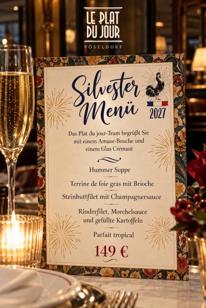 Silvestermenü 2026 Le plat du Jour Pöseldorf